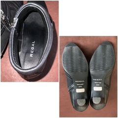 リーガル【22.5㎝】ショートブーツ☆クリーニングお手入れ済み4235の画像