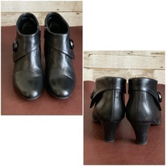 リーガル【22.5㎝】ショートブーツ☆クリーニングお手入れ済み4235の画像