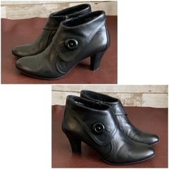 リーガル【22.5㎝】ショートブーツ☆クリーニングお手入れ済み4235の画像