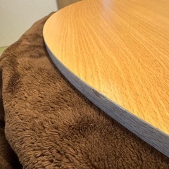 こたつ　丸テーブル　天板リバーシブルの画像