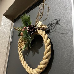 お正月 しめ縄飾り クリスマスリースの画像