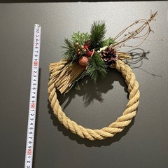 お正月 しめ縄飾り クリスマスリースの画像
