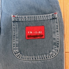 ミキハウス デニム　オーバーオール ロンパース　サロペット　 つなぎ　80 ベビー　 子供服　ベビー服　の画像