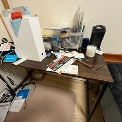 配達可!!デスク ゲーミング シンプル ワークデスク パソコンデスク オフィスデスク oaデスク 書斎 デスク パソコン ステップメラミン 北欧 ドリスの画像