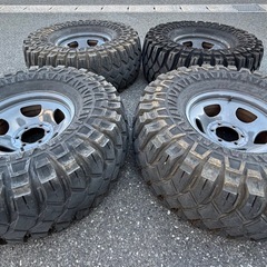 マキシス　クリーピークローラー37インチ ランクル80純正ホイールの画像