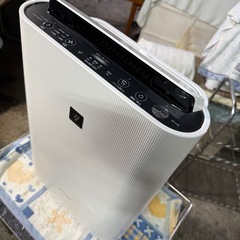 シャープ 加湿 空気清浄機 プラズマクラスター 7000 スタンダード 13畳 / 空気清浄 23畳 2019年モデル ホワイト KC-L50-Wの画像