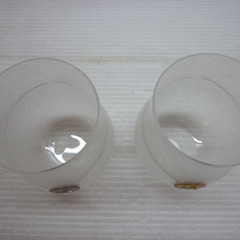 ☆▲Tomi Label Tokyo　ペアグラス　ラインストーン付き　コップ　グラス　カラーチェンジグラス　富硝子　fの画像