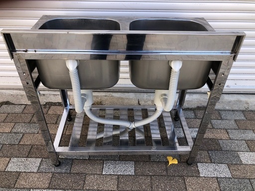 業務用　2槽シンク　900×450×800mm