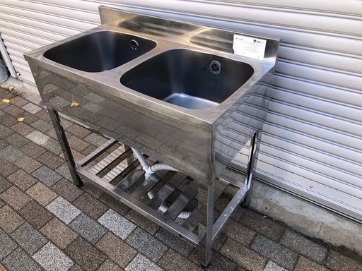 業務用　2槽シンク　900×450×800mm