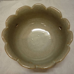 ☆▲九谷焼　珠峰　菓子鉢　大きい　鉢　陶器　直径20㎝　fの画像