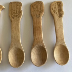 T OUGEIカトラリーアニマル子ども用 木製スプーンフォーク 6点セットの画像