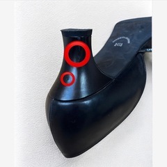 TRUSSARDI トラサルディ パンプス 24.5 黒 フォーマルの画像