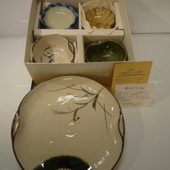 ☆▲陶香　高峰　皿　大皿　小鉢　おもてなし皿　11枚　セット　手書き　共箱　fの画像