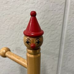 木製 ポールハンガー コートハンガー 8か所 幅45cm×奥行45cm×高さ132cmの画像