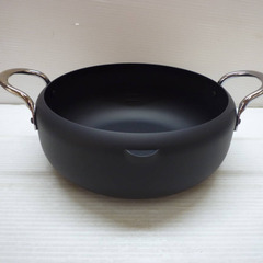 ☆▲未使用　IHクッキングヒーター専用　天ぷら鍋　HT-N40　22cm　2.6L　IH　クッキングヒーター　調理器具　株式会社カクセー ｃの画像