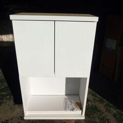 未使用品　訳ありDIY素材に　日本製　大川家具　収納　一部パーツのみの画像