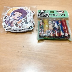 鬼滅の刃ステッカー、えんぴつキャップの画像