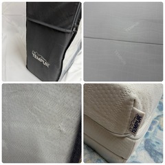 【美品】TEMPURテンピュール　低反発三つ折りマットレス　フトンデラックス 　セミダブル　Futon Deluxeの画像
