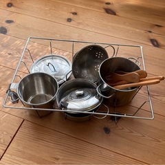 手作りおままごとキッチンの画像