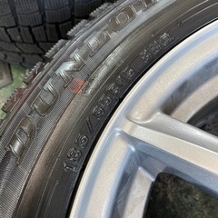 １８５／６５Ｒ１５ダンロップ　ウインターマックス　　スタッドレス　アルミホイール４本セット　の画像