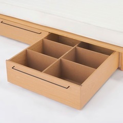 無印良品ダブルベッドフレーム&超高密度マットレス&収納の画像