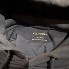 コーチ　COACH ショルダーラインロゴ　パーカー　ブルー プルオーバー　XS 170/92Aの画像