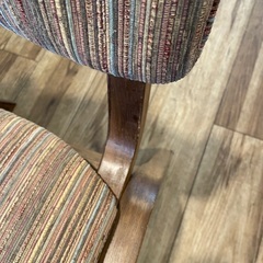 アンティーク中古　椅子(茶色)1脚　※2脚ありますの画像