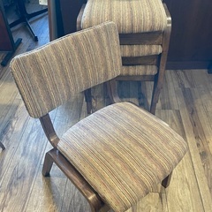 アンティーク中古　椅子(茶色)1脚　※2脚ありますの画像