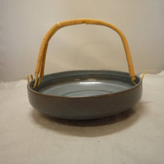 ☆▲たち吉　皿　取っ手付き皿　創作陶器　食器　共箱　fの画像