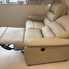 ニトリ　2人掛けリクライニングソファ　　の画像