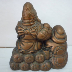 ☆▲大黒天　大黒様　恵比寿様　七福神　置物　飾物　縁起物　開運　オブジェ　飾り　インテリア　bの画像