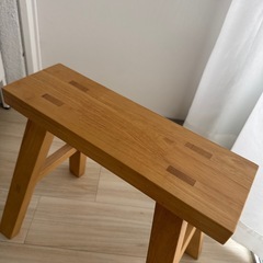 無印良品　ベンチ　小　オーク材の画像