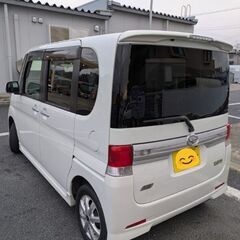 即日乗帰り可能【車検整備済み✦24年タントカスタムＸ 2WD】後期型 L375S✦アイドリングストップ★左パワースライドドア✦ナビ✦バックカメラ✦ＴＶ✦Bluetooth✦の画像