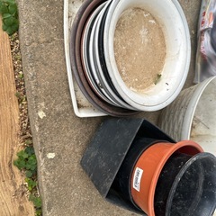 鉢と鉢受け皿の画像