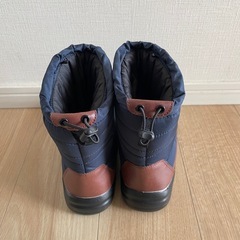 未使用品 防水性 キルティングスノーブーツ ケベック ネイビー／Sの画像