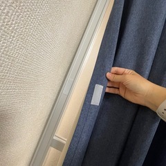 ※お譲り先 決まりました 突っ張り棒とカーテンの画像