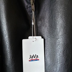 javaジャバコラボフェイクレザー ジャケット ユニセックスの画像