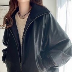 javaジャバコラボフェイクレザー ジャケット ユニセックスの画像