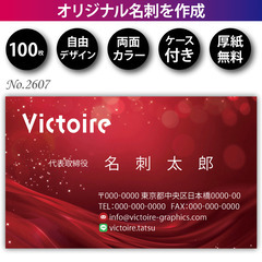 名刺印刷 100枚 両面 フルカラー 紙ケース付 No.2…