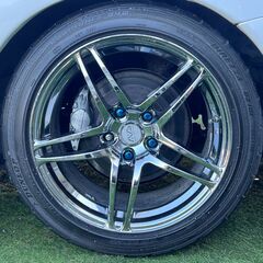 ローンは毎月31,900円～　日産　フェアレディZ　バージョンSツインターボ　５型後期モデル　ＶｅｉｌＳｉｄｅエアロ　ＡＶＳモデル５アルミホイール　純正５ＭＴ　柿本改２本出しマフラー　車高調　Ｔバールーフ　フェラーリ風テールランプ　タイミングベルト交換済みの画像