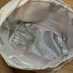 買い物　保冷バッグ 大きいサイズ カゴに入るサイズ　花柄 エコバッグの画像