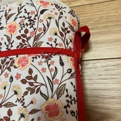 買い物　保冷バッグ 大きいサイズ カゴに入るサイズ　花柄 エコバッグの画像
