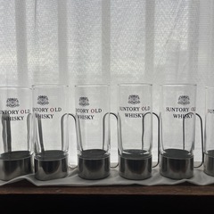 サントリーオールドウイスキー ホット用グラス　6個セット昭和レトロの画像