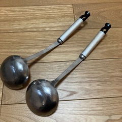 おたま　大　２つ　ステンレス　キッチン用品の画像