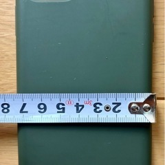 iPhoneケース シリコン モスグリーン 美品の画像