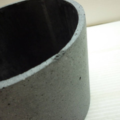 ☆▲植木鉢　鉢カバー　花　ガーデニング　DIY　グレー　入れ物　花壇　直径 14.2㎝　bの画像