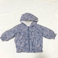 futafuta 花柄アウター　ジャケット 80 ブルゾン　ウイ...