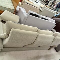 リユースのサカイ栃木店★ジモティ割あり★ MARUICHI ソファー ベージュ W205×D80～120×H71～80 クリーニング済み TC11923の画像