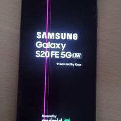 新品で購入　Samsung Galaxy S20 FE 5G　専用磁石ケース付の画像
