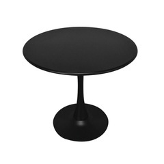 ラウンドテーブル（スチール素材・黒）の画像